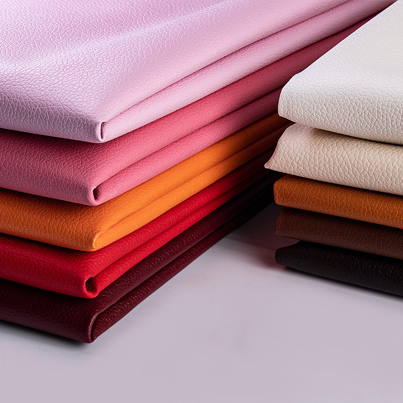 Knitted Backing Artificial Synthetic PVC Leather for Upholstery - Image 3