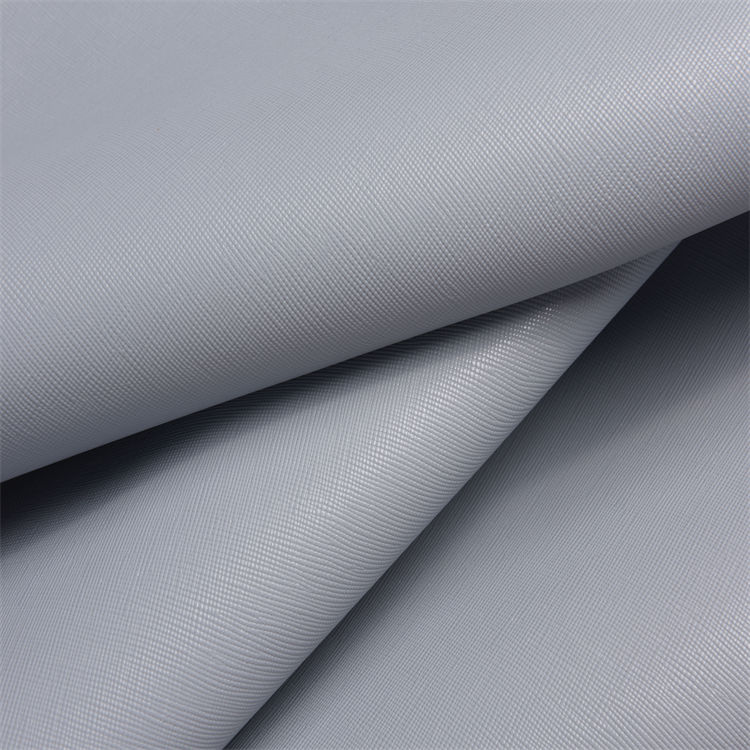 1.1 mm PVC synthetic leather with cross embossed used for bags packaging - Image 2