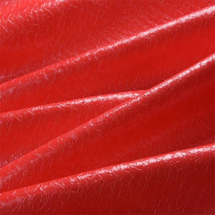 manufacture semi pu synthetic leather with Critical crack applied to bags luggage - Image 3