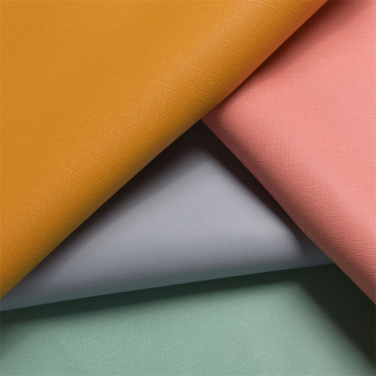 1.1 mm PVC synthetic leather with cross embossed used for bags packaging - Image 3