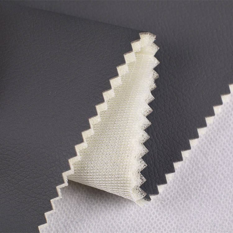 Bonded 2023 Composite Woven Car Seat Fabric Plain Leather or Artificial PVC with Foam and Mesh Dingxin Pvc Leather for Sofa - Image 3