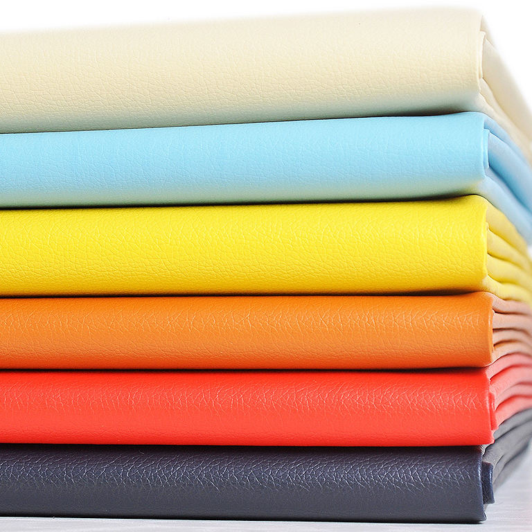 Knitted Backing Artificial Synthetic PVC Leather for Upholstery - Image 5