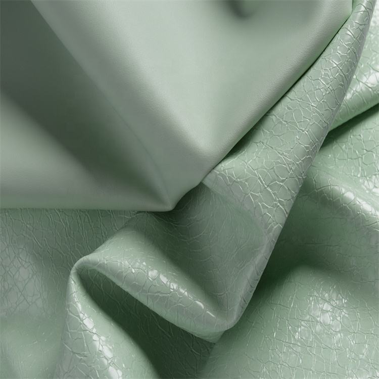 manufacture semi pu synthetic leather with Critical crack applied to bags luggage - Image 2