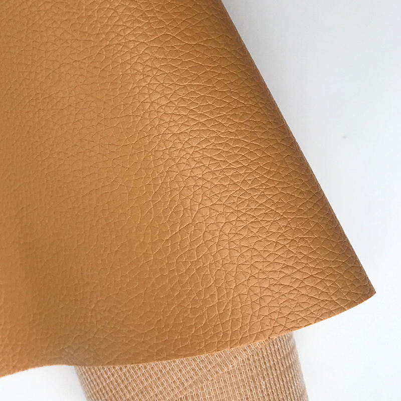 PVC synthetic leather litchi texture embossed leather for car seat office seat leather product fabric wholesale - Image 2
