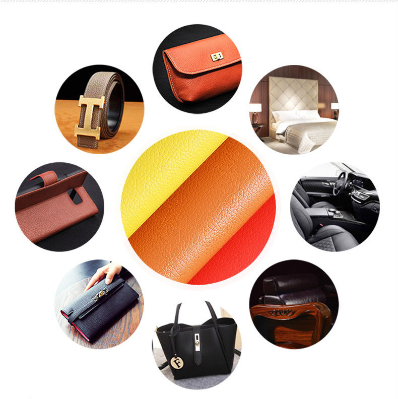 Knitted Backing Artificial Synthetic PVC Leather for Upholstery - Image 6