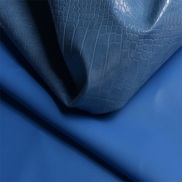Factory Direct Sales Faux Leather Suede Microfiber Half PU Material Fabric Leather - Image 5
