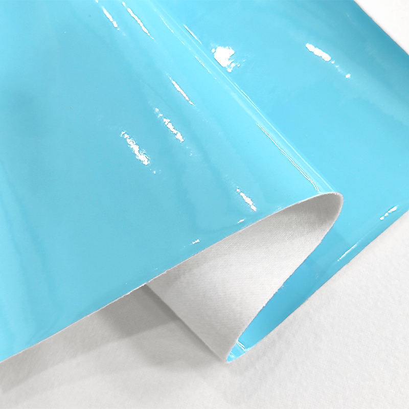 Solid Colors Patent Glossy Mirror Waterproof Pvc Synthetic Leather for Making Patent Bag Shoes - Image 5