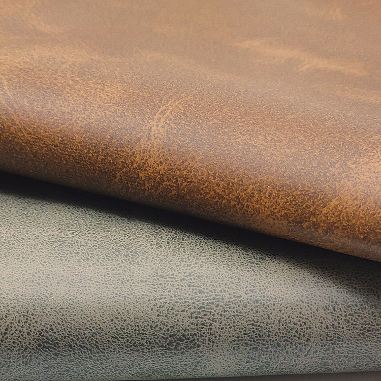 Wear Resisting Pvc Oil Pull-up Nubuck leather Artificial Synthetic Leather Luggage Bags Faux Leather Fabric - Image 5