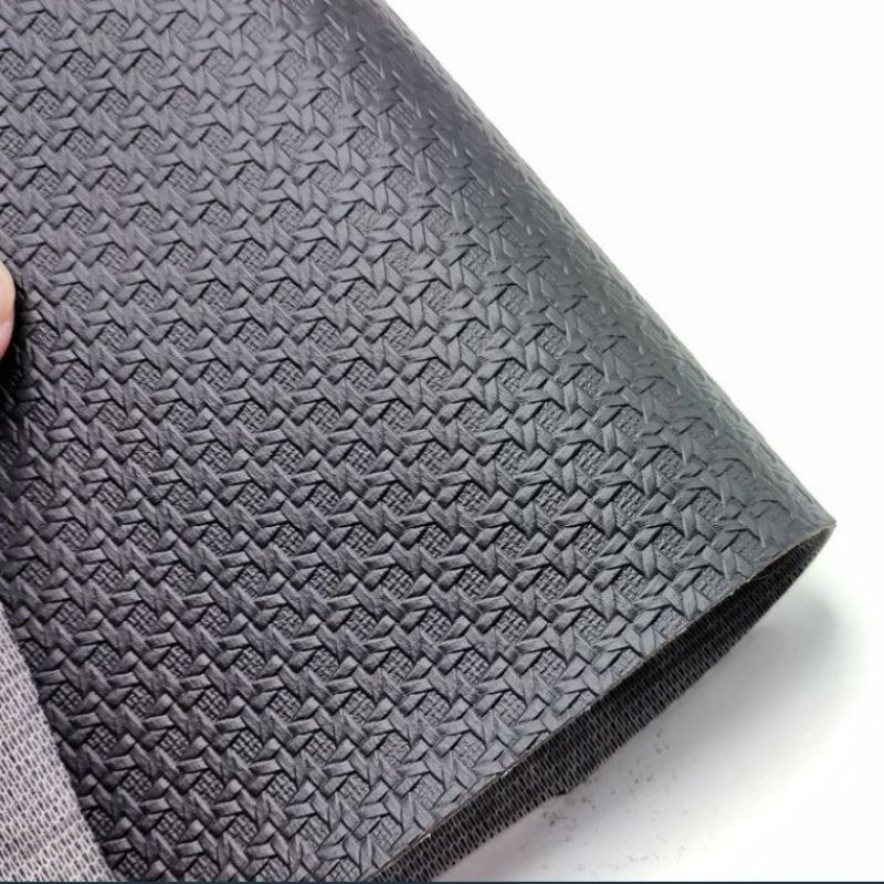 Woven PVC synthetic leather woven patternHandbag Wallet Case Shoes Notebook Car floor mat faux Leather Fabric - Image 5