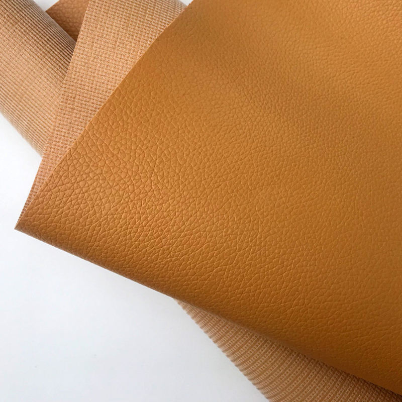 PVC synthetic leather litchi texture embossed leather for car seat office seat leather product fabric wholesale - Image 4